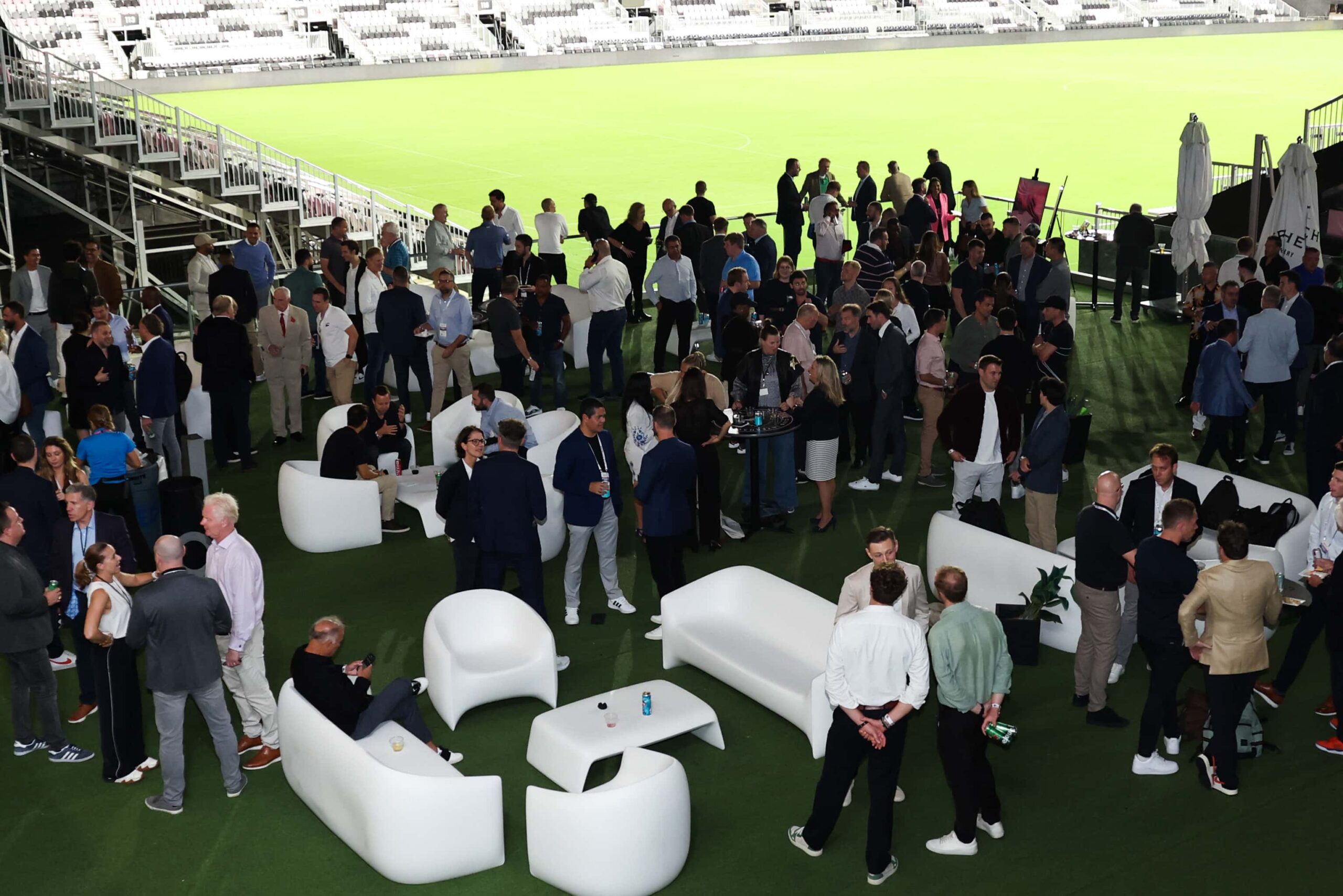 HOLLYWOOD, FLORIDA - NOVEMBER 12: Images from Soccerex social event at Chase Stadium on November 12, 2024 in Fort Lauderdale, Florida. (Photo by Megan Briggs/Getty Images for Soccerex)